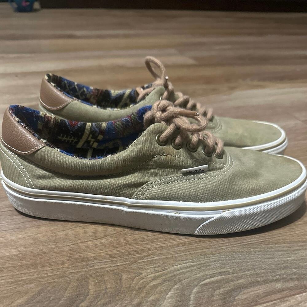 Vans off the wall Era 59 C&L sneakers in a Cornstalk/Tawny Brown colorway unisex